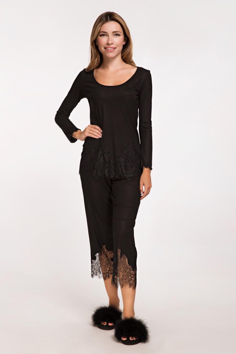 Комплект German Volf блуза/брюки р. 48/XL Черный (60691)