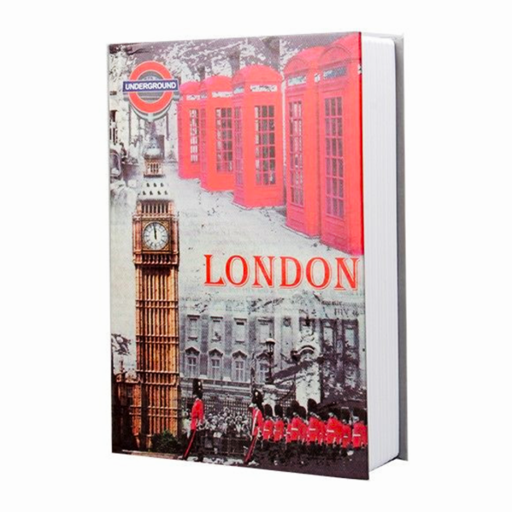 Книга сейф Лондон з кодовим замком для грошей 24 см (28177756)