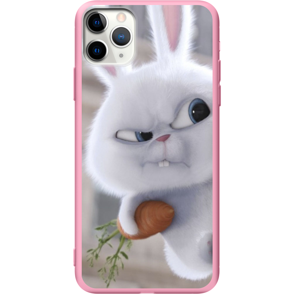 Чехол Boxface iPhone 11 Pro Rabbit Snowball Розовый силикон (38189-up1116-43043)