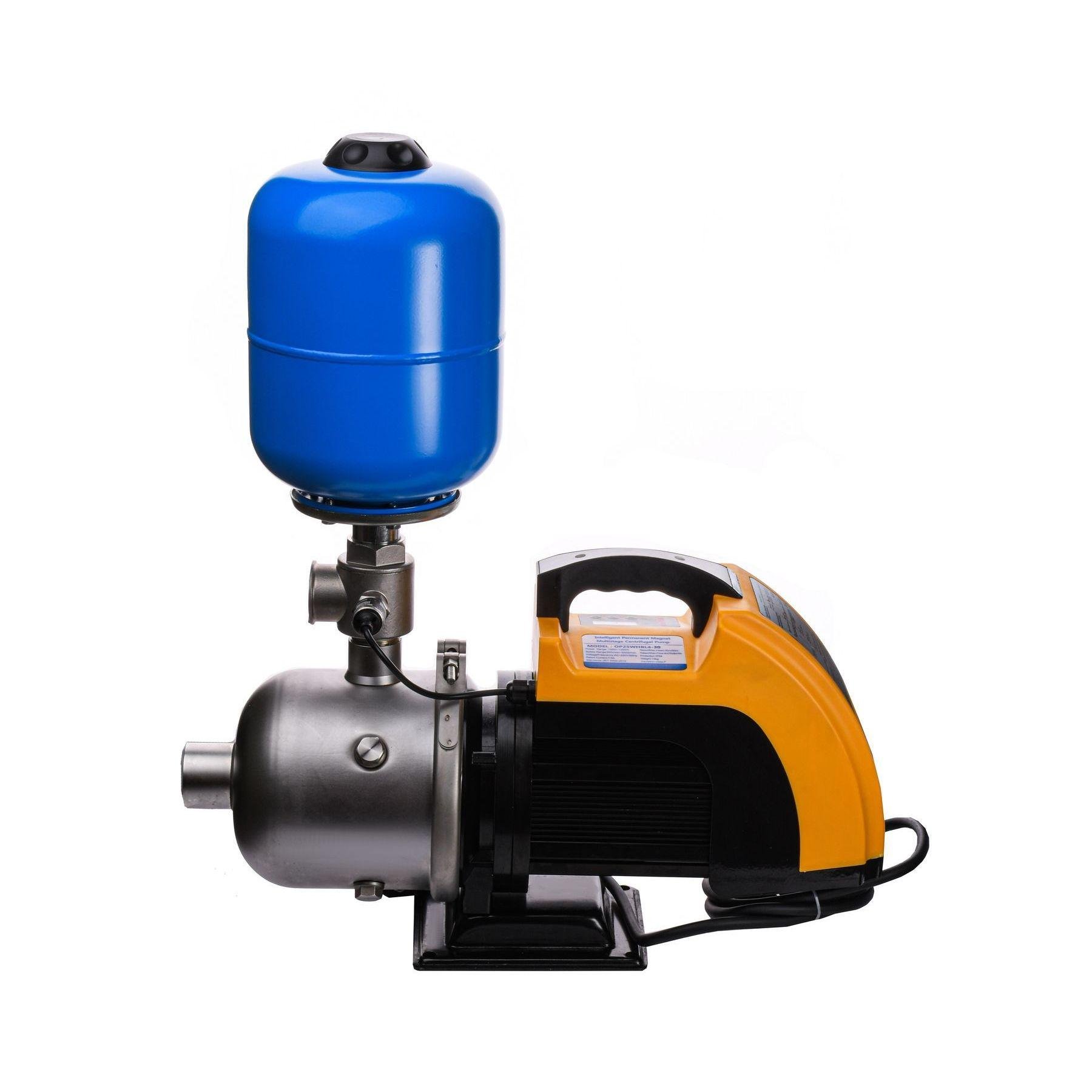 Насосна станція Optima OP25WHBL4-30 з інтелектуальним частотним перетворювачем на базі багатоступеневого насоса і баком 5 л