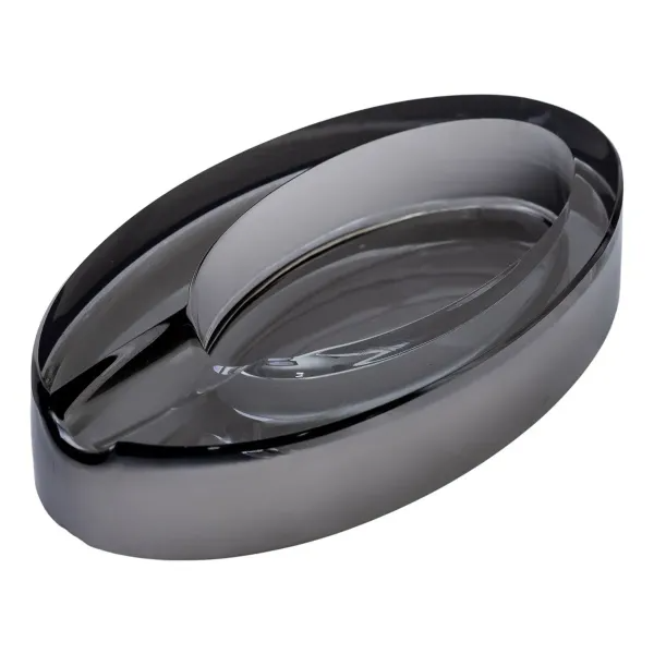 Попільничка скляна CIGARLOONG овальна Сірий - фото 2 Попільничка скляна CIGARLOONG овальна Сірий - фото 2