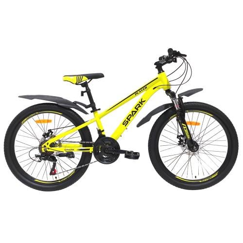 Велосипед Spark PLAYER колеса 24"/сталева рама 11" Жовто-чорний (26351979)