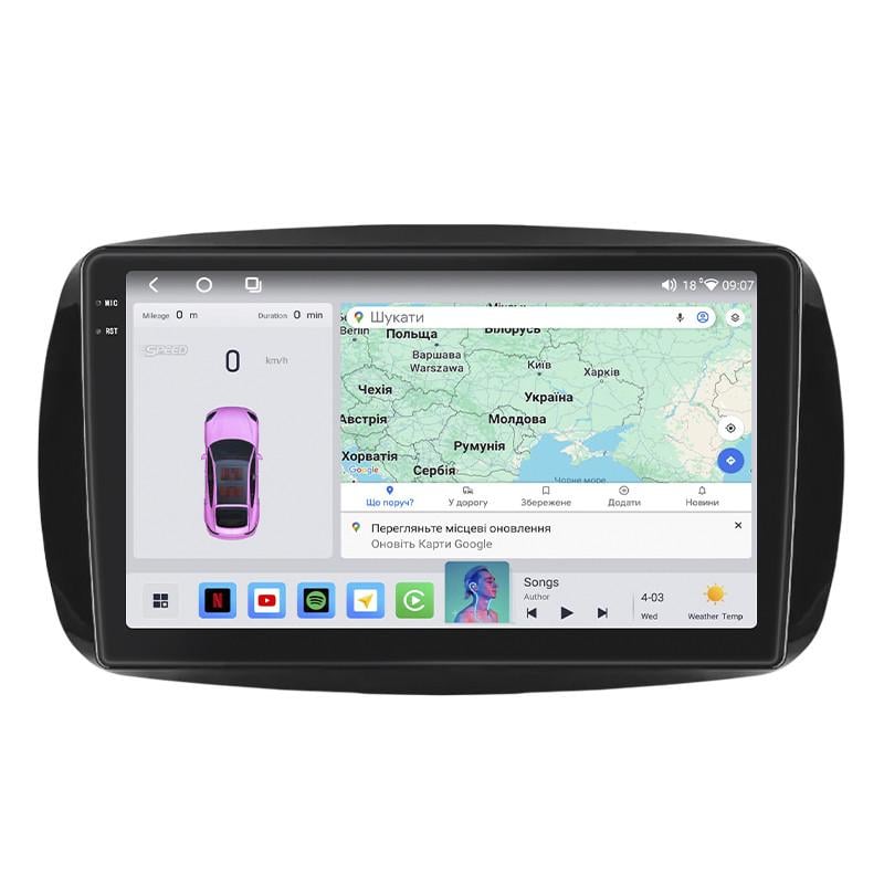 Автомагнитола штатная Lesko для Smart Fortwo III 2014-4/64 QLED CarPlay 4G Wi-Fi GPS Prime 9" (22391822) Автомагнитола штатная Lesko для Smart Fortwo III 2014-4/64 QLED CarPlay 4G Wi-Fi GPS Prime 9" (22391822)