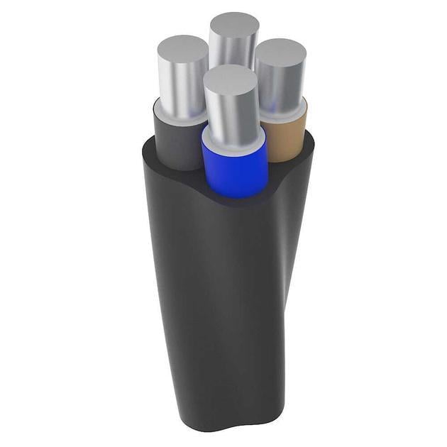 Кабель алюминиевый Укркабель АВВГ круглый 4х6 мм2 Черный (28366085)