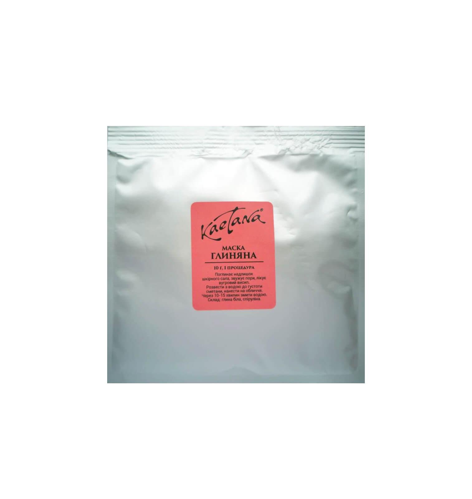 Маска Kaetana Глиняна з екстрактом спіруліни 10 г (Д067)
