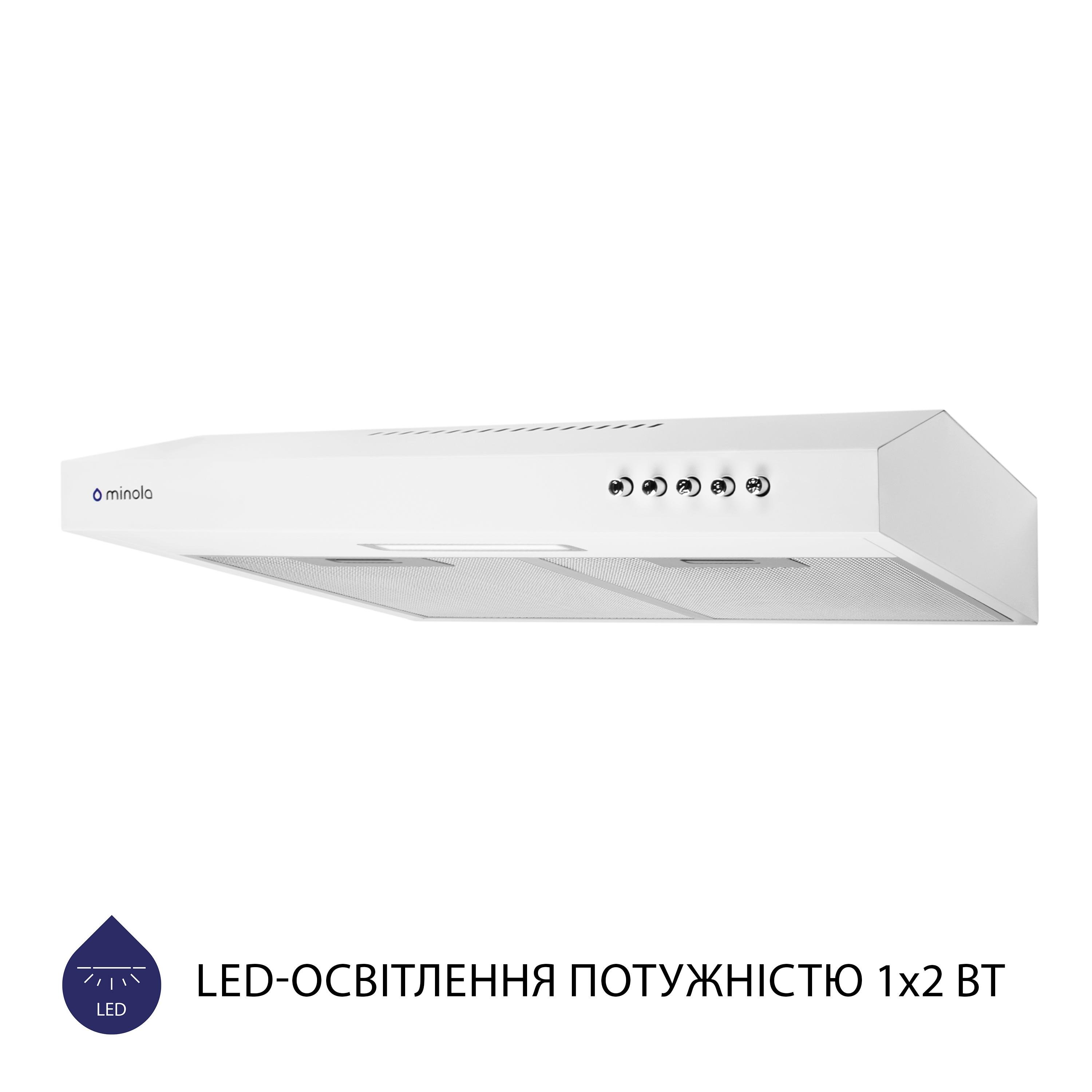 Витяжка плоска Minola HPL 513 WH - фото 4