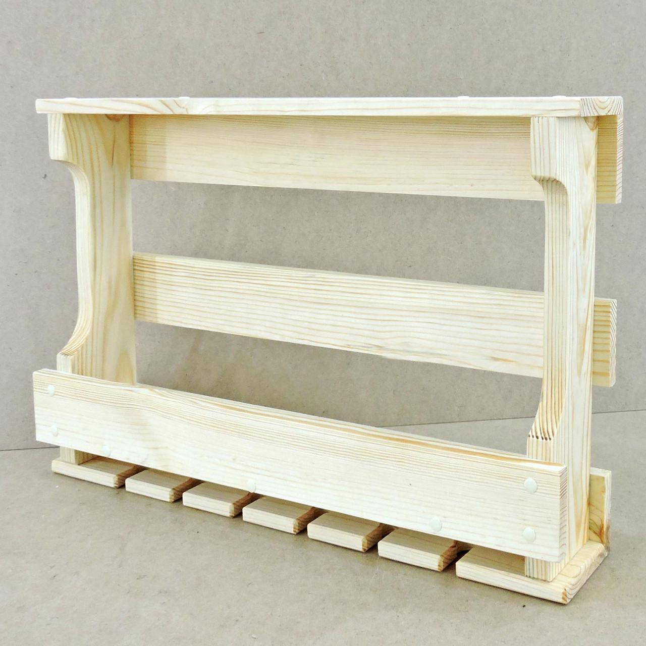 Полка для вина настенная из дерева Мацумото Бланже (ПНК-001101)