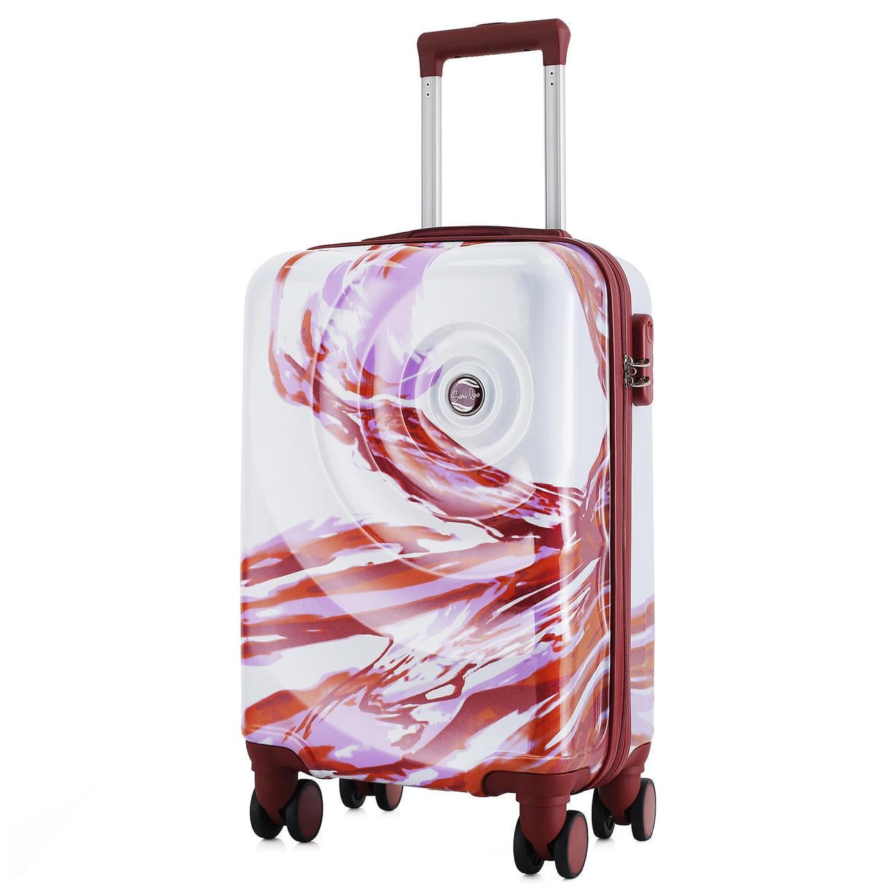 Чемодан SEMI LINE 20" S White/Red Print (T5654-1)
