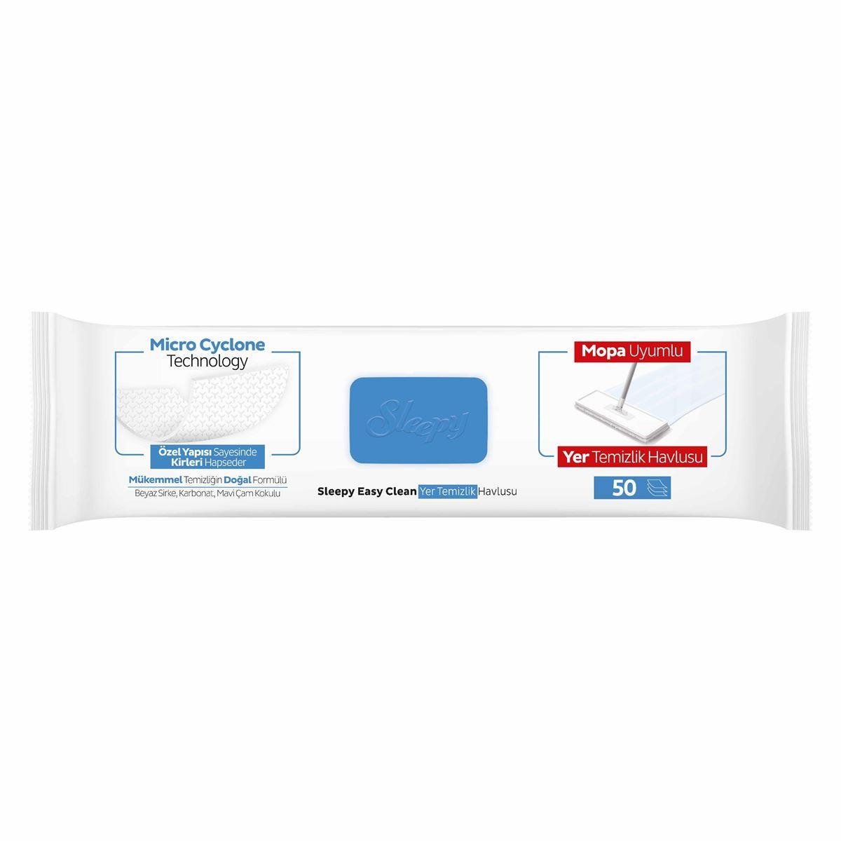 Влажные полотенца для мытья полов Sleepy Easy Clean Bleach 50 шт. (000006025) - фото 2 Влажные полотенца для мытья полов Sleepy Easy Clean Bleach 50 шт. (000006025) - фото 2