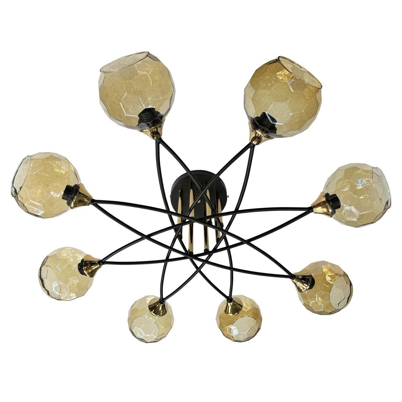 Потолочная люстра Прометей на 8 плафонов (P5-N5060/8 COFFE+FGD)