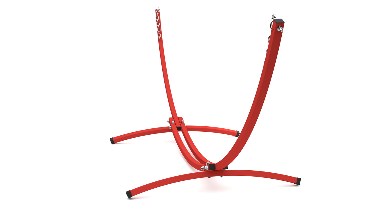 Стійка для двомісного гамака WCG металева з кріпленням для дому/дачі/саду Червоний (WCGR-RD1) - фото 4