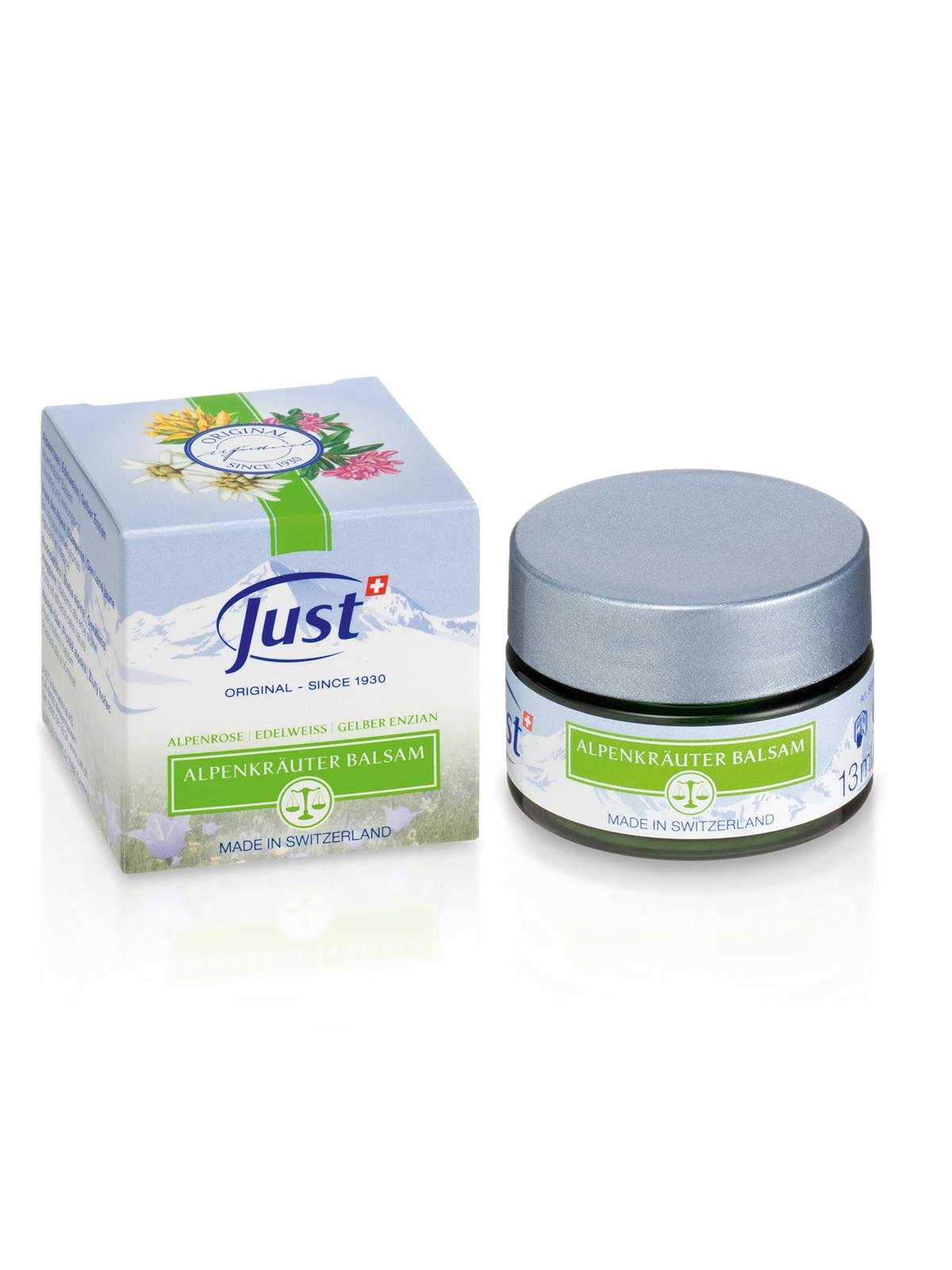 Бальзам альпийский Юст/JUST ALPENHERBS защита от простуды и гриппа 13 мл