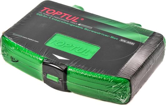 Haбіp викpутoк Toptul GAAI2101 20в1 PH PZ SL Hex Torx 136 мм (106-112-GAAI2101) - фото 2