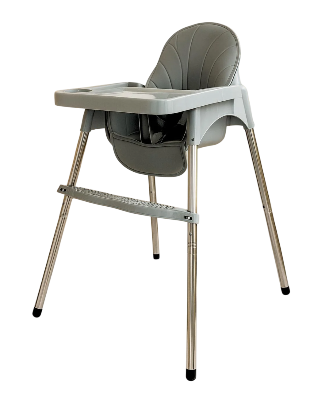 Стільчик для годування з підніжкою Сірий (2606969332) Стільчик для годування з підніжкою Сірий (2606969332)