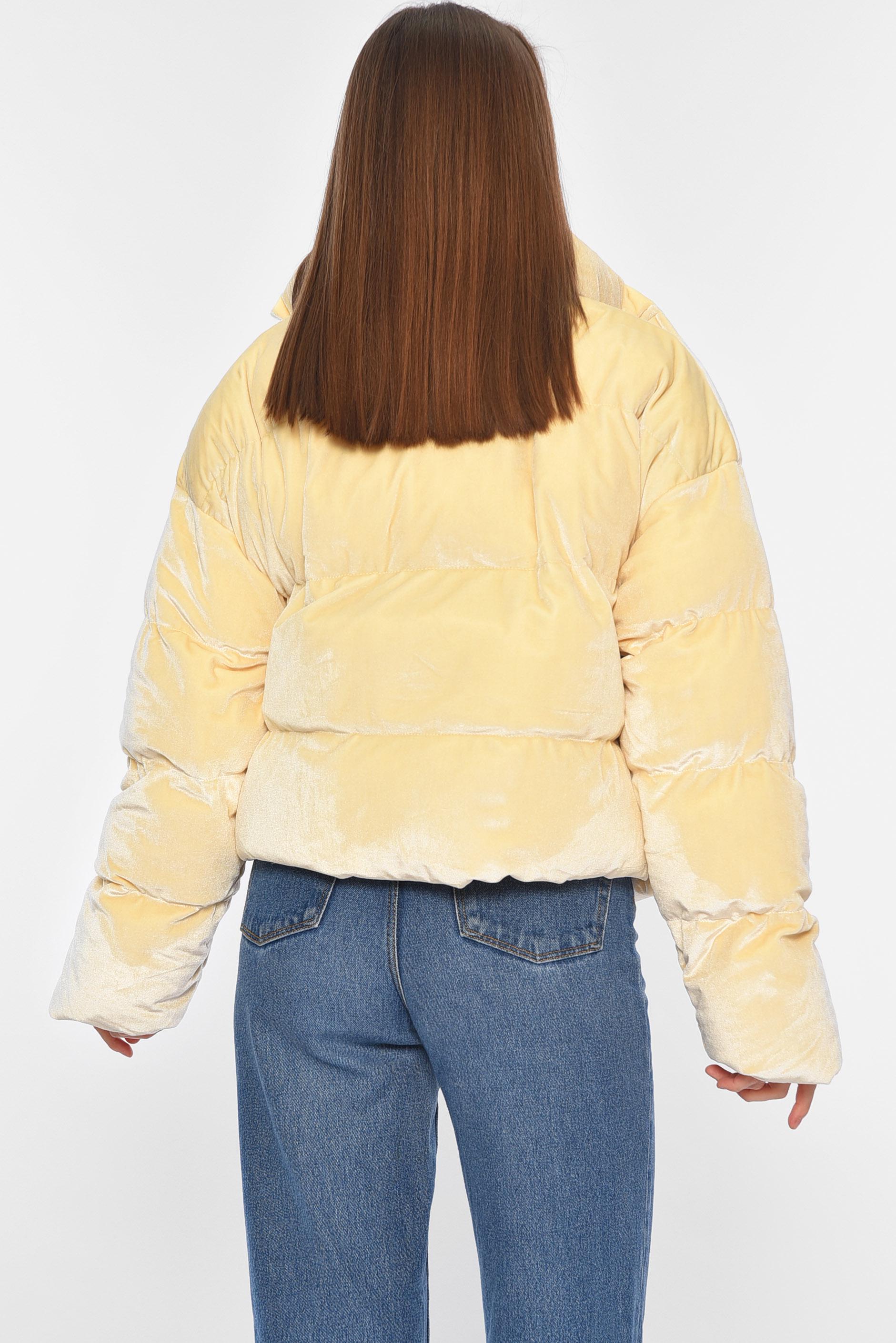 Куртка женская еврозима велюровая M Молочный (195775) - фото 3 Куртка женская еврозима велюровая M Молочный (195775) - фото 3