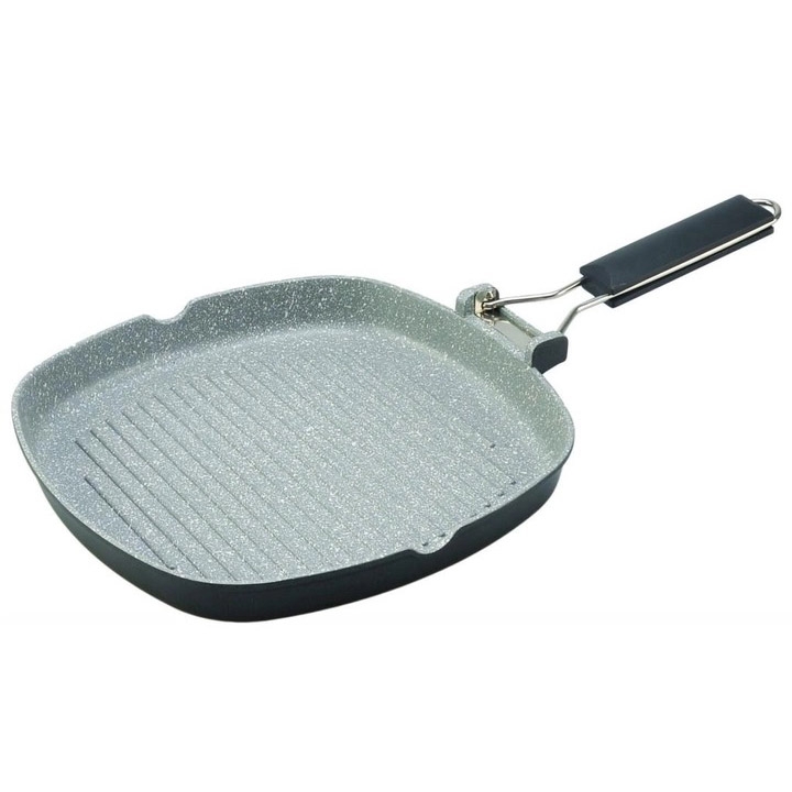 Сковорода-гриль Con Brio CB-2803 Eco Granite лита 28 см (tf5145)