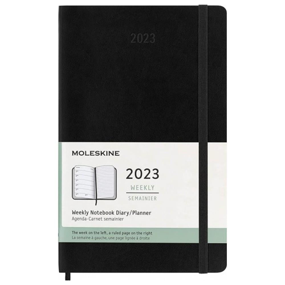 Еженедельник Moleskine 2023 средний мягкий Черный (DSB12WN3Y23) - фото 1