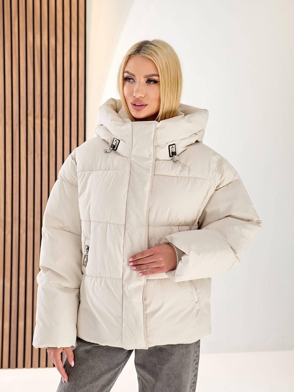 Куртка женская зимняя до -30°С XL-XXL Молочный (OV-8157ML-XL-XXL) - фото 2 Куртка женская зимняя до -30°С XL-XXL Молочный (OV-8157ML-XL-XXL) - фото 2
