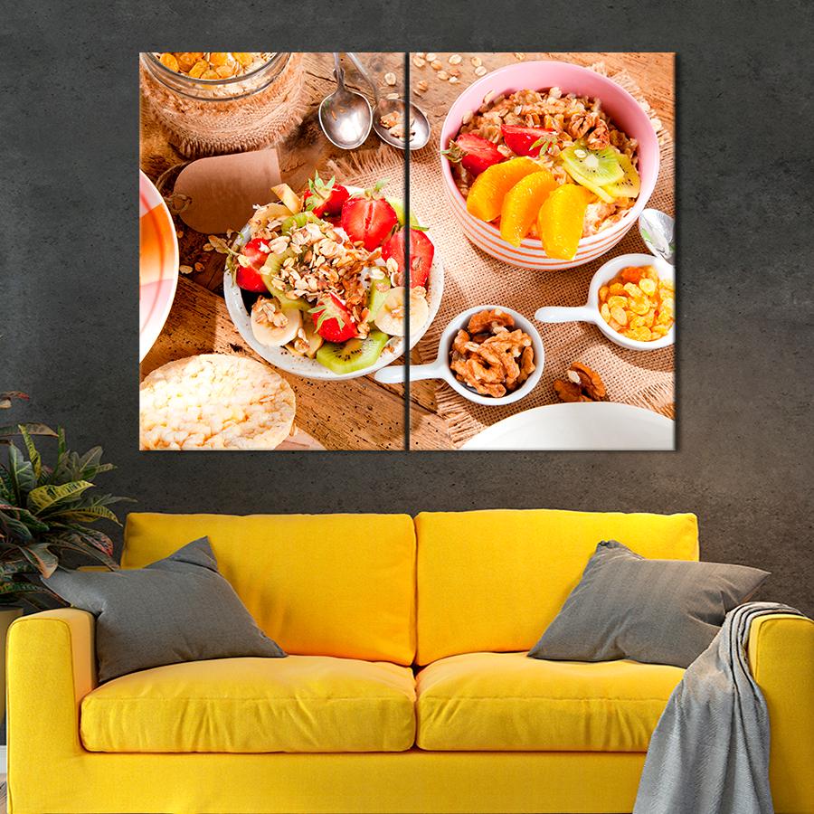 Настенний декор Витаминный салат с фруктами и гранолой 111x81 см (A290-2)