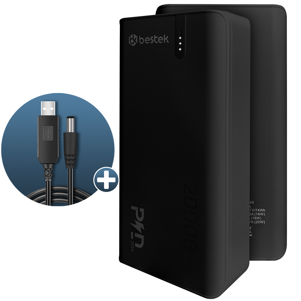 Акумулятор зовнішній з швидкою зарядкою Bestek BK77489 20000 mAh QC 3.0 PD 22,5W (147) - фото 7 Акумулятор зовнішній з швидкою зарядкою Bestek BK77489 20000 mAh QC 3.0 PD 22,5W (147) - фото 7