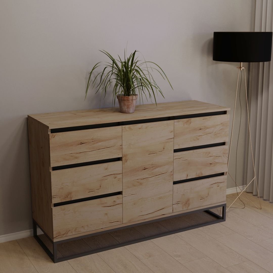 Комод Тиса Мебель 419 Дуб Тахо (8502) Комод Тиса Мебель 419 Дуб Тахо (8502)