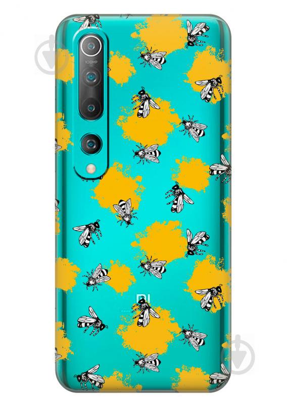 Прозрачный силиконовый чехол iSwag для Xiaomi Mi 10 Пчелы (KS2627) Прозрачный силиконовый чехол iSwag для Xiaomi Mi 10 Пчелы (KS2627)