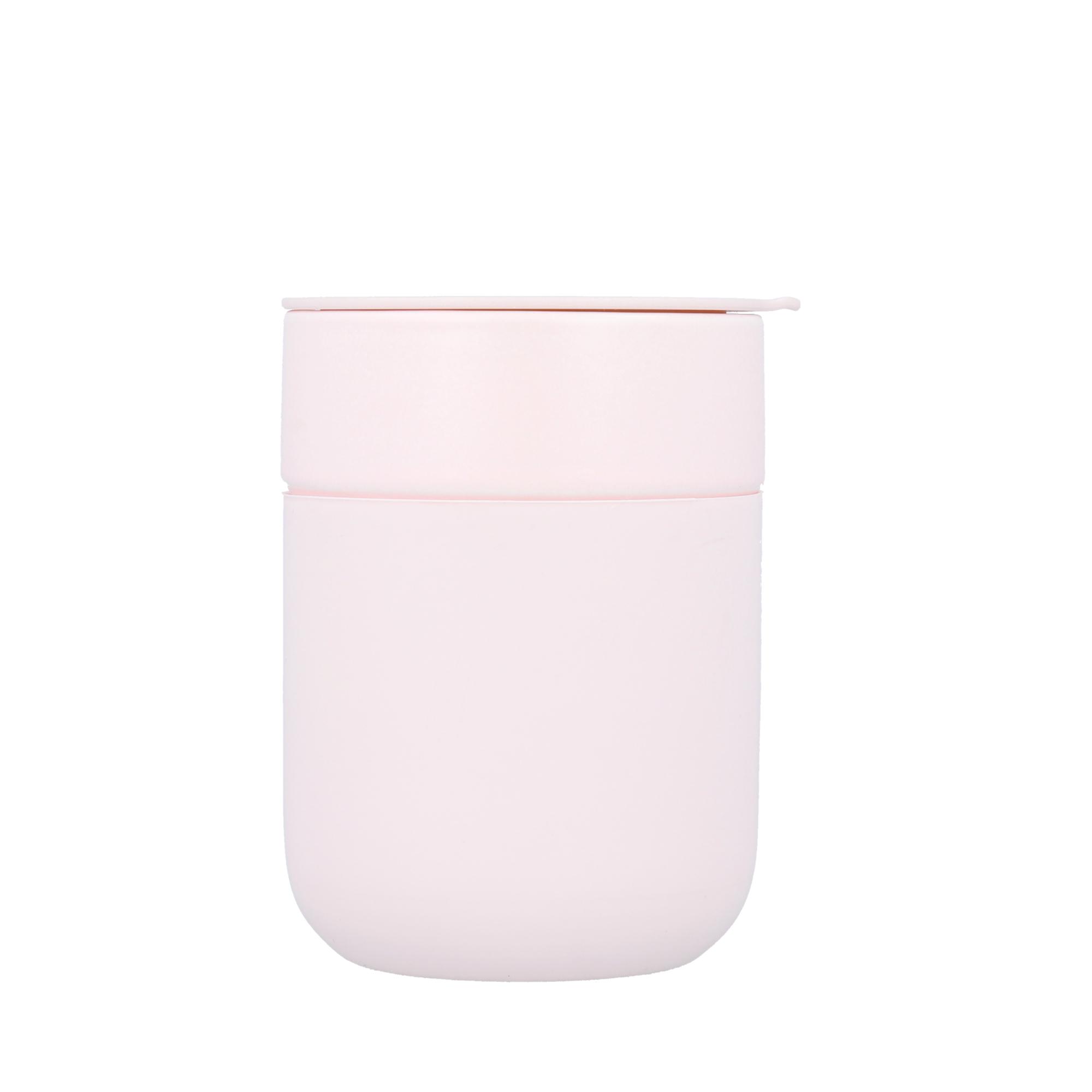 Чашка Cute Travel Mugs 295 мл с крышкой и защитным силиконовым чехлом Pink (10771521) - фото 1