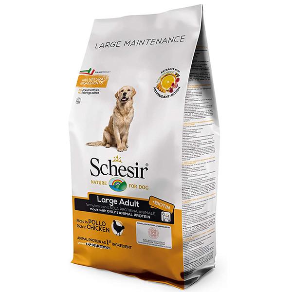 Корм сухий Schesir Dog Large Chicken Курка монопротеїновий для собак великих порід 12 кг (8005852163103)