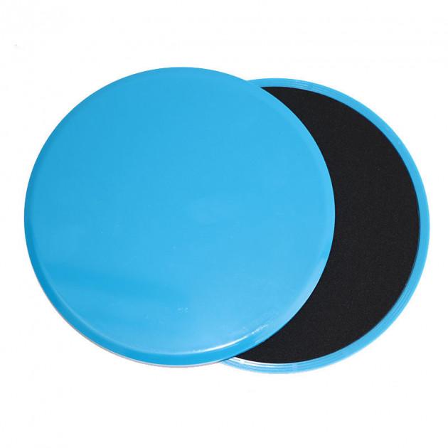 Фітнес-силові повзунки SUNROZ Sliders Disks розсувні ковзаючі диски Блакитний (SUN2886)