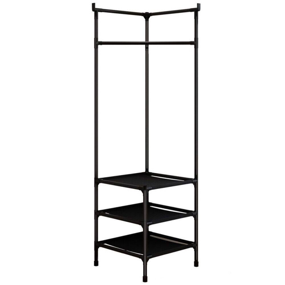 Вешалка в прихожую Corner coat rack угловая с подставкой для обуви