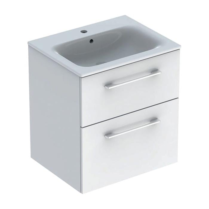 Тумба с умывальником подвесная Geberit SELNOVA SQUARE 501,236,00,1 60x65,2x50,2 см Белый (98760)