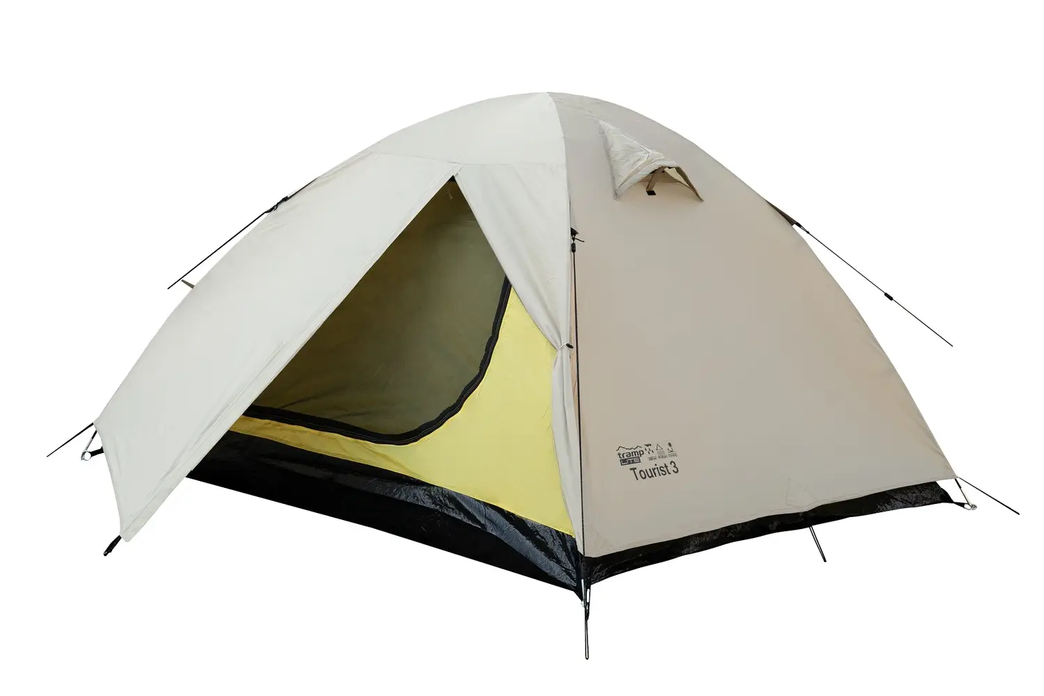 Палатка 3-местная Tramp Lite Tourist 2 320х210х120 см Песочный