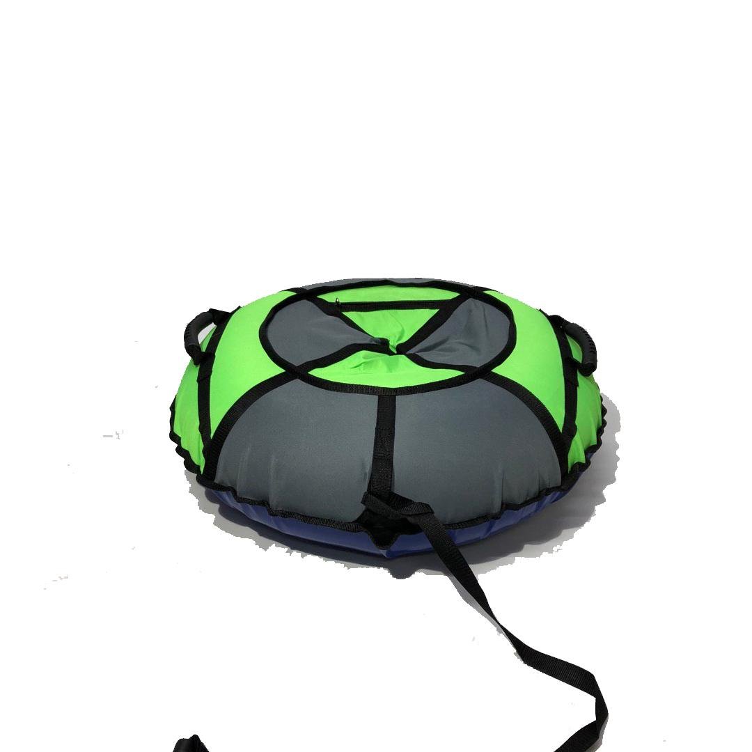 Надувные санки-ватрушка Kospa 100 см Серый/Неон (102)