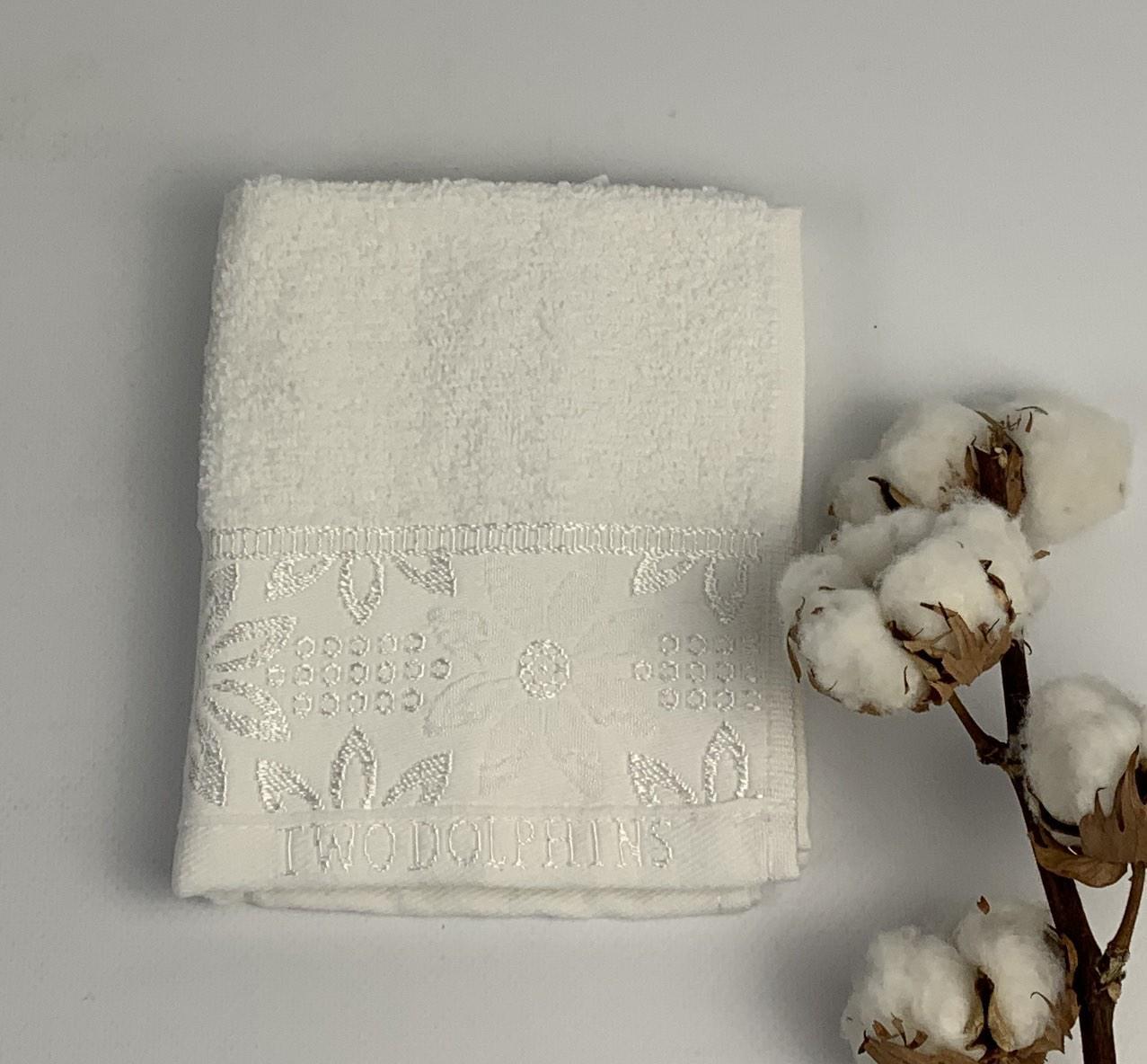 Полотенце Two Dolphins Vip Cotton Kaluga A152 30х50 см Белый (CN32127)