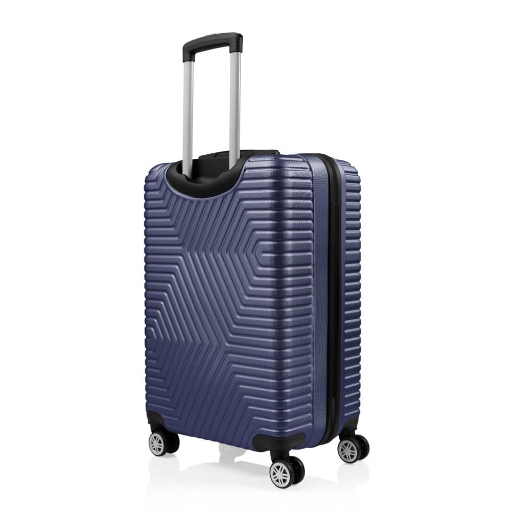 Чемодан Polo ПК007-М поликарбонат на 4-х двойных колесах средний М 70 л Синий - фото 5 Чемодан Polo ПК007-М поликарбонат на 4-х двойных колесах средний М 70 л Синий - фото 5