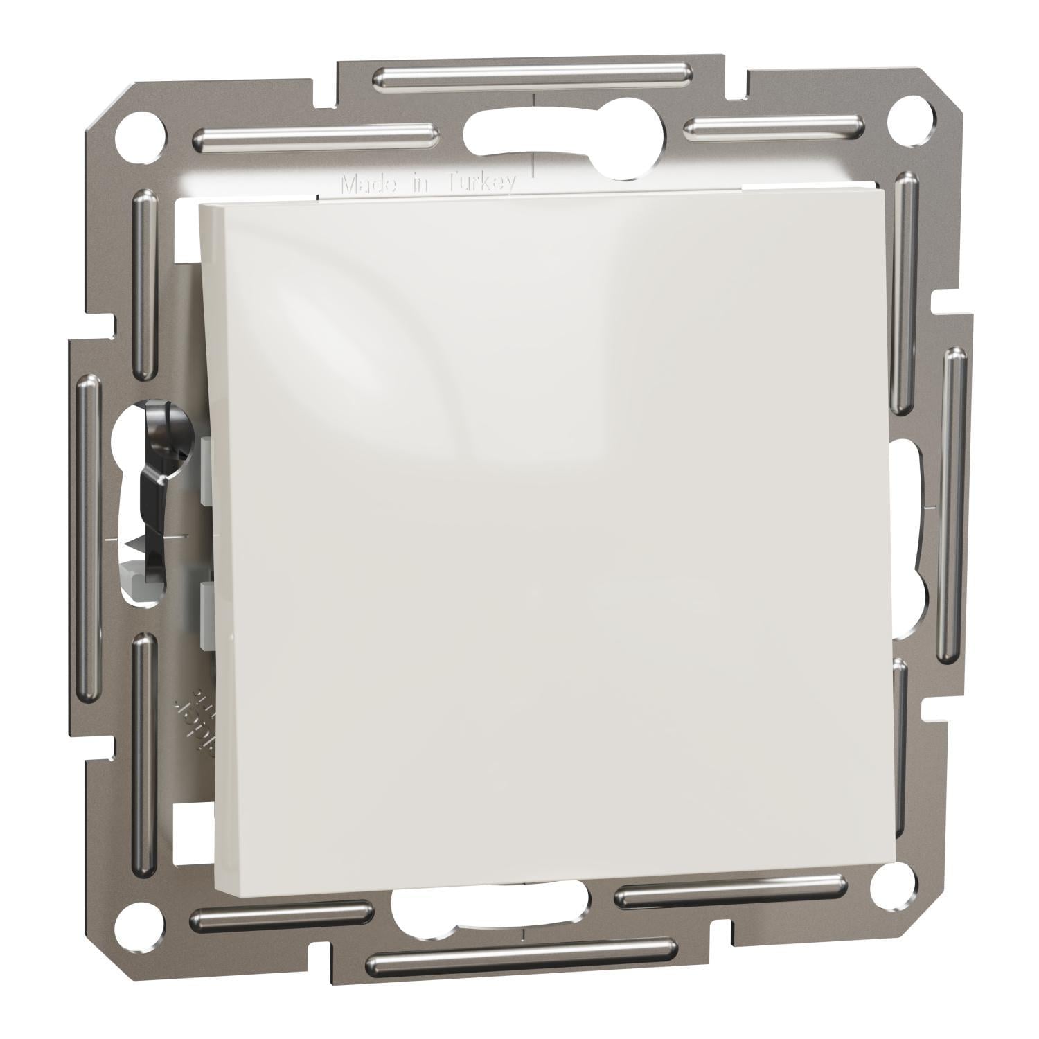 Вимикач кнопковий Schneider Electric Asfora без рамки Кремовий (EPH0770123) Вимикач кнопковий Schneider Electric Asfora без рамки Кремовий (EPH0770123)