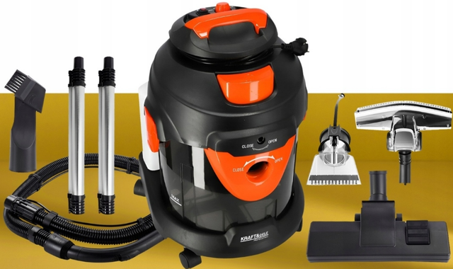 Пилосос промисловий для сухого та вологого збирання Kraft&Dele 1400 Вт (KD482) - фото 4 Пилосос промисловий для сухого та вологого збирання Kraft&Dele 1400 Вт (KD482) - фото 4