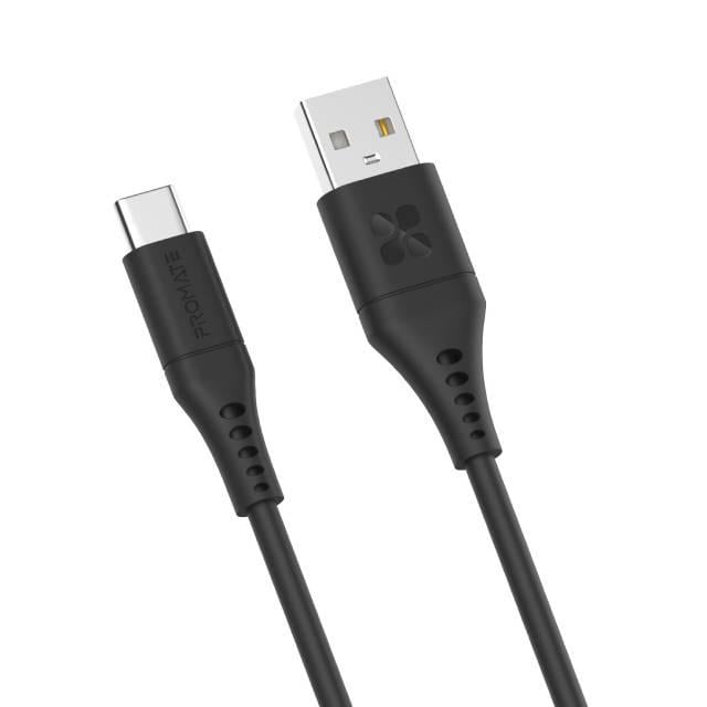 Кабель Promate PowerLink-AC200 USB-A to USB-C 3А 2 м Black