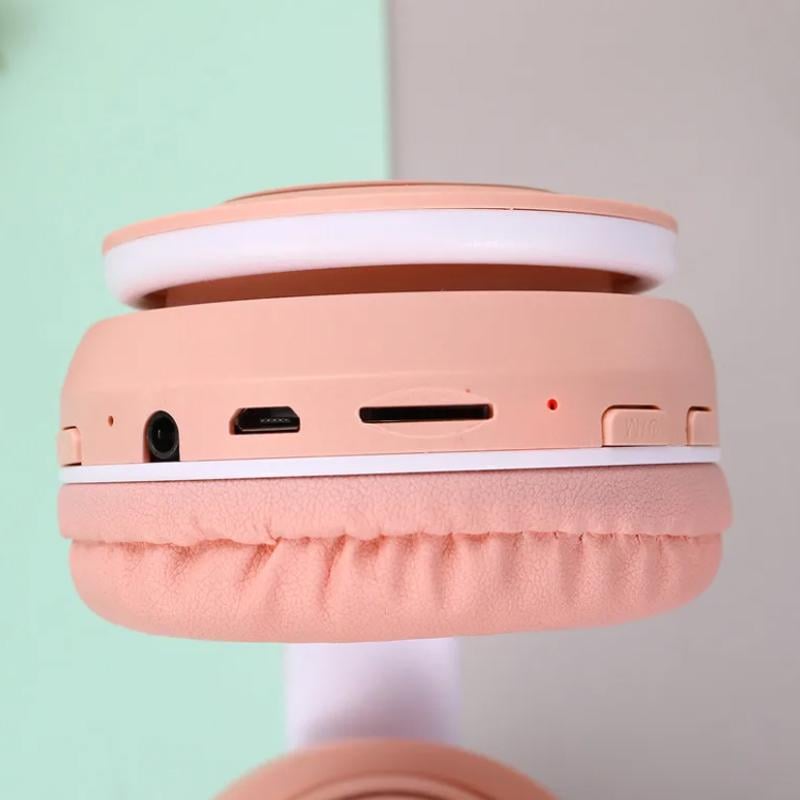 Наушники Bluetooth B39 с микрофоном и светодиодной подсветкой - фото 7