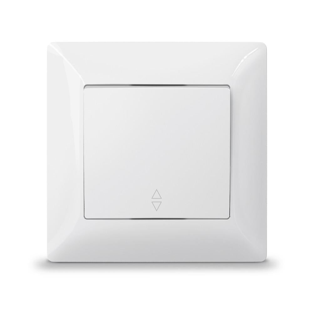 TITANUM STANDARD Вимикач 1кл прохідний білий TF-ST-SW1P-W