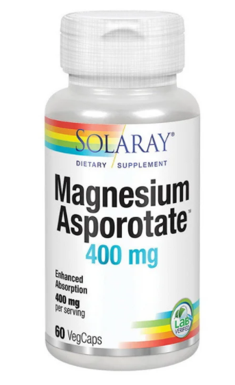 Аспартат магнію Magnesium Asporotate Solaray 400 мг 60 капсул • Краща ...