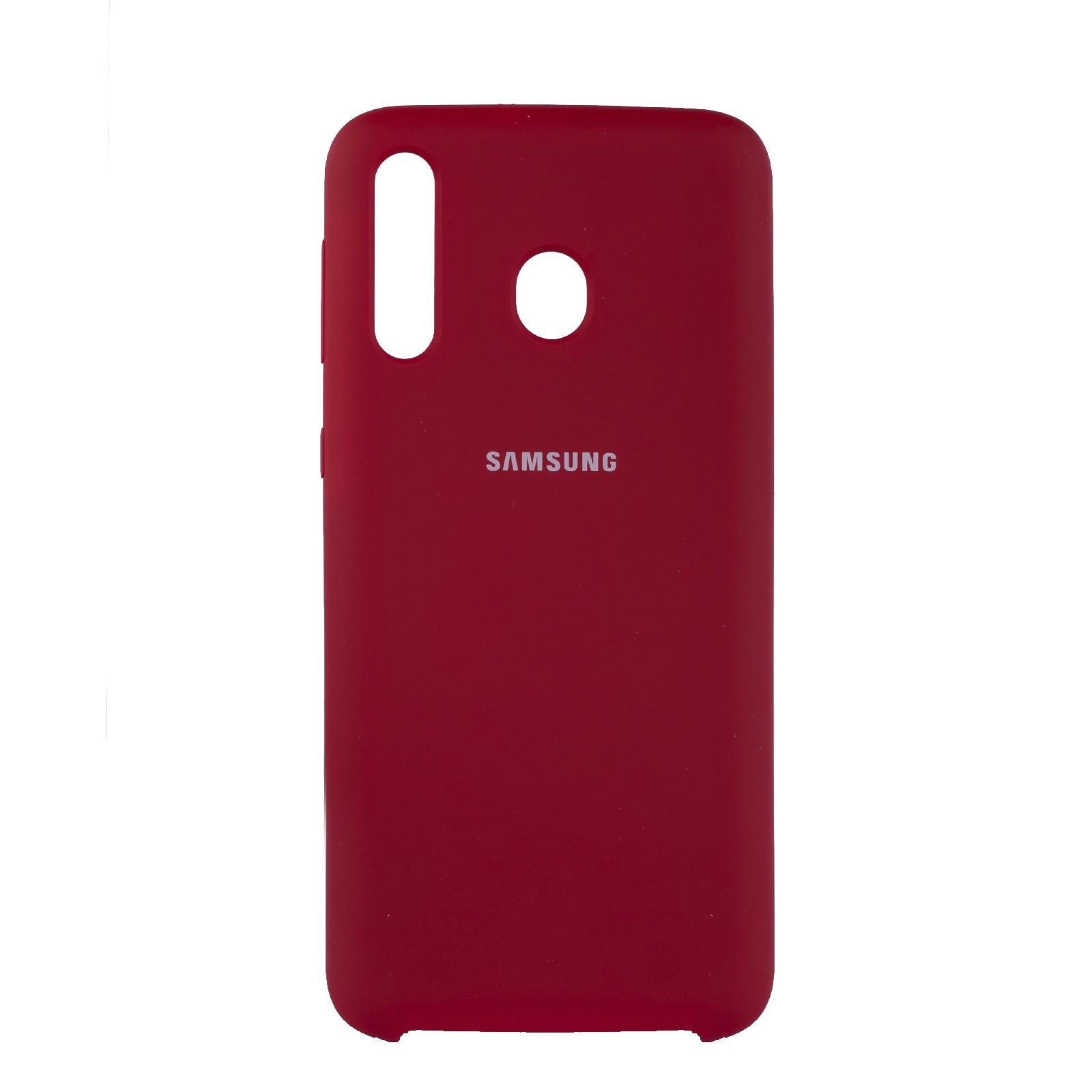 Чехол Jelly Silicone Case Samsung M30 Вишневый