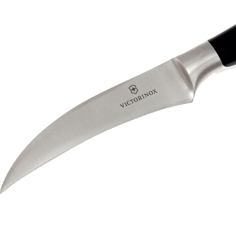 Кухонний ніж Victorinox Grand Maitre Shaping 8 см із чорною рукояттю (7.7303.08G) - фото 2 Кухонний ніж Victorinox Grand Maitre Shaping 8 см із чорною рукояттю (7.7303.08G) - фото 2