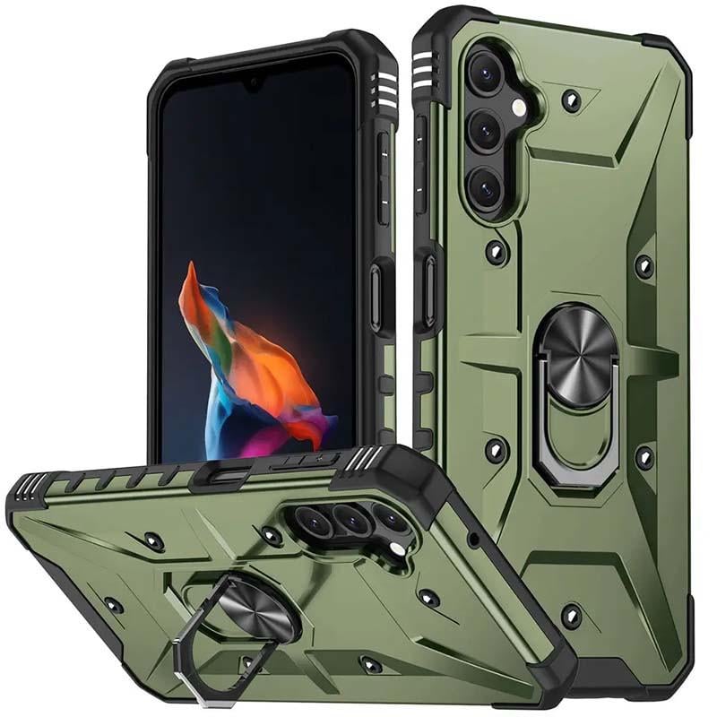 Протиударний Чохол Epik Pathfinder Ring для Samsung Galaxy A14 4G/5G Зелений/Army Green