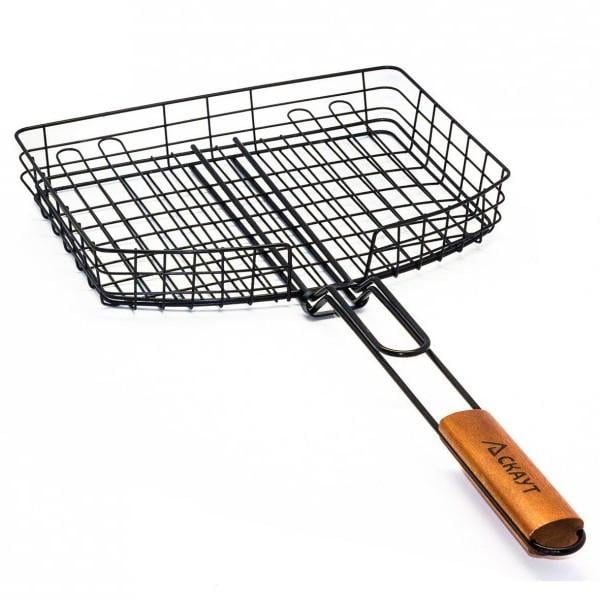 Решітка для гриля Kamille універсальна 30,5х32,5х5,5 см (0741) Решітка для гриля Kamille універсальна 30,5х32,5х5,5 см (0741)