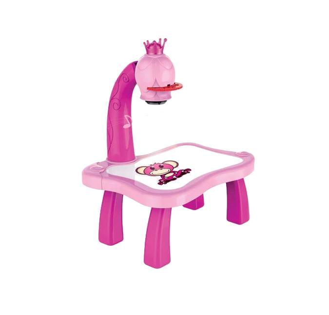 Столик с проектором детский для рисования Artist подсветка/мелодия фломастеры 12 шт. Pink (154789) Столик с проектором детский для рисования Artist подсветка/мелодия фломастеры 12 шт. Pink (154789)