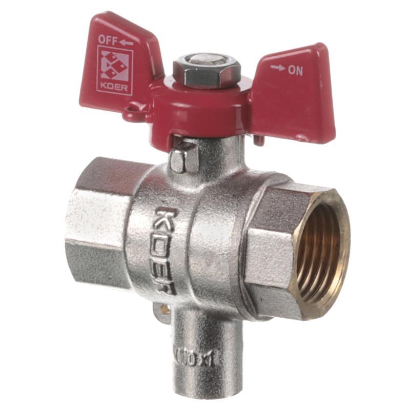 Кран ГГБ для подключения датчика температуры KOER KR.230 1/2" (KR3067) - фото 2 Кран ГГБ для подключения датчика температуры KOER KR.230 1/2" (KR3067) - фото 2