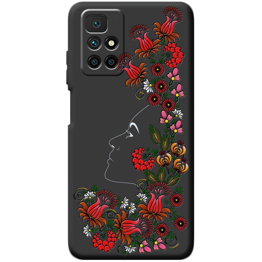 Чехол BoxFace Xiaomi Redmi 10 3D Ukrainian Muse Черный силикон (43311-bk64-43679)