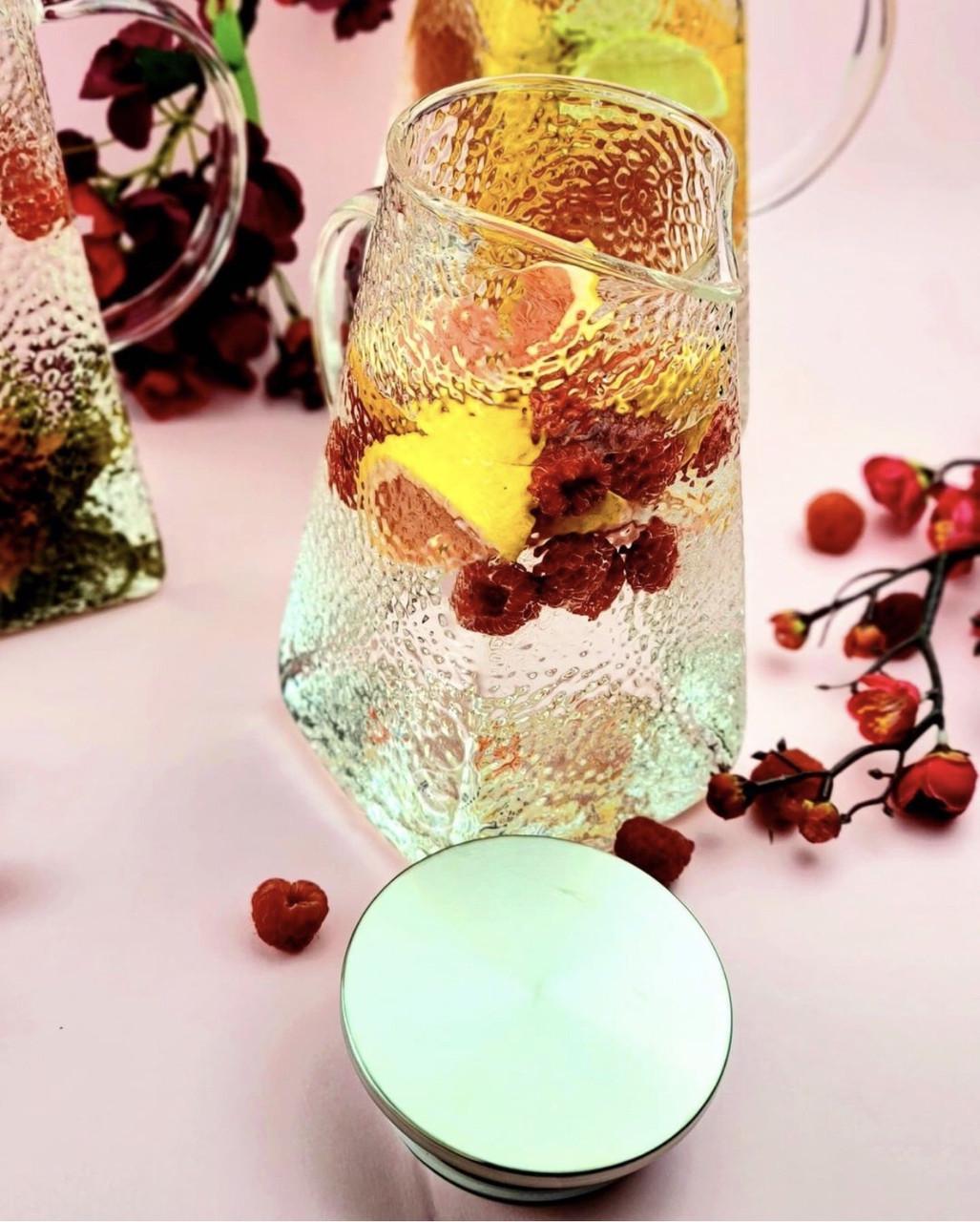 Кувшин стеклянный с металлической крышкой Edenberg EB-19581 1,3 л (2530557642) - фото 3 Кувшин стеклянный с металлической крышкой Edenberg EB-19581 1,3 л (2530557642) - фото 3