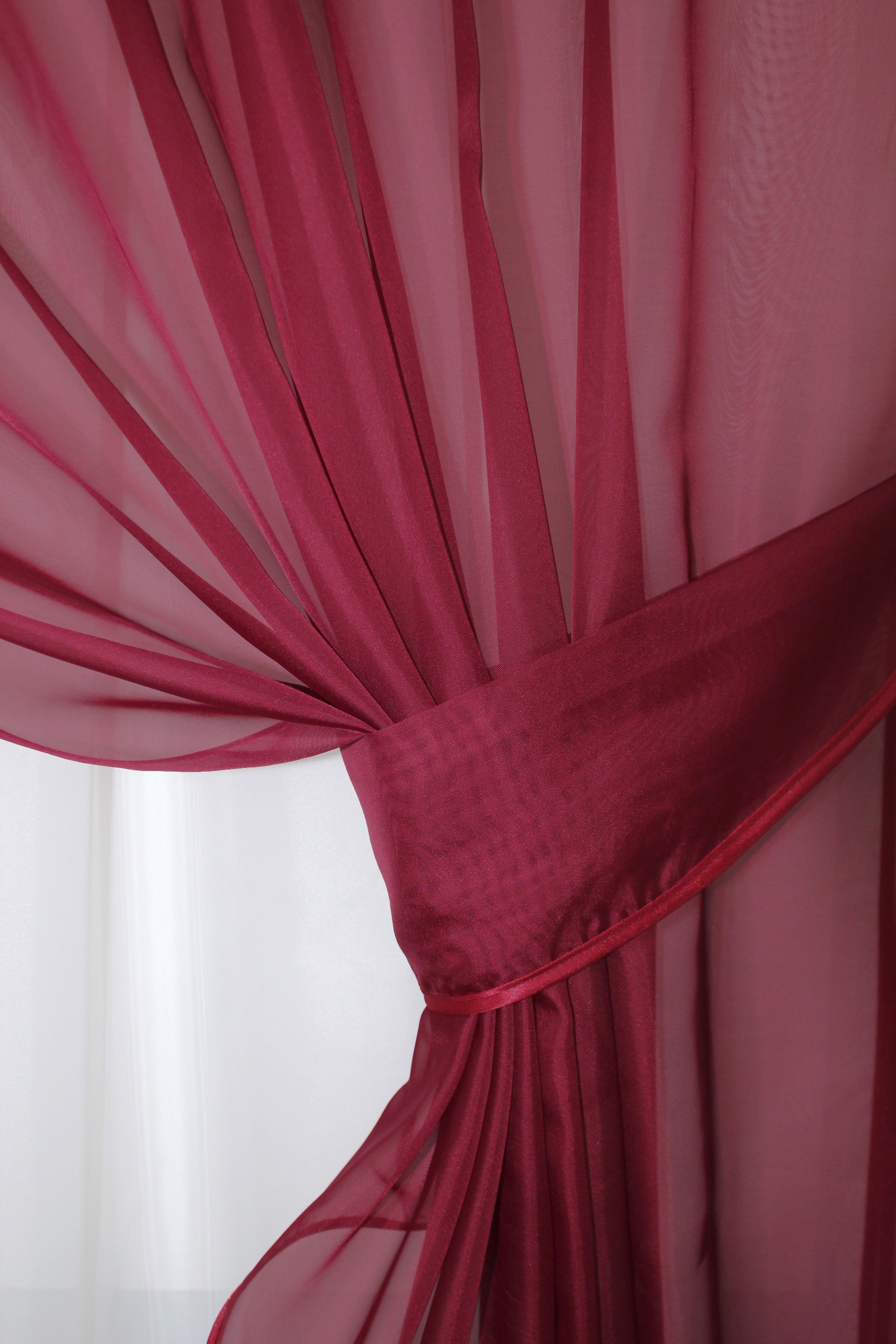 Занавеска кухонная VR-Textil № 018к с ламбрекеном 270х170 см Бордовый/Молочный (50-216) - фото 3 Занавеска кухонная VR-Textil № 018к с ламбрекеном 270х170 см Бордовый/Молочный (50-216) - фото 3